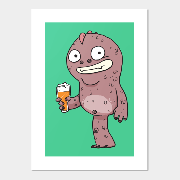 IPA Beer Monster Beer Posters and Art Prints TeePublic